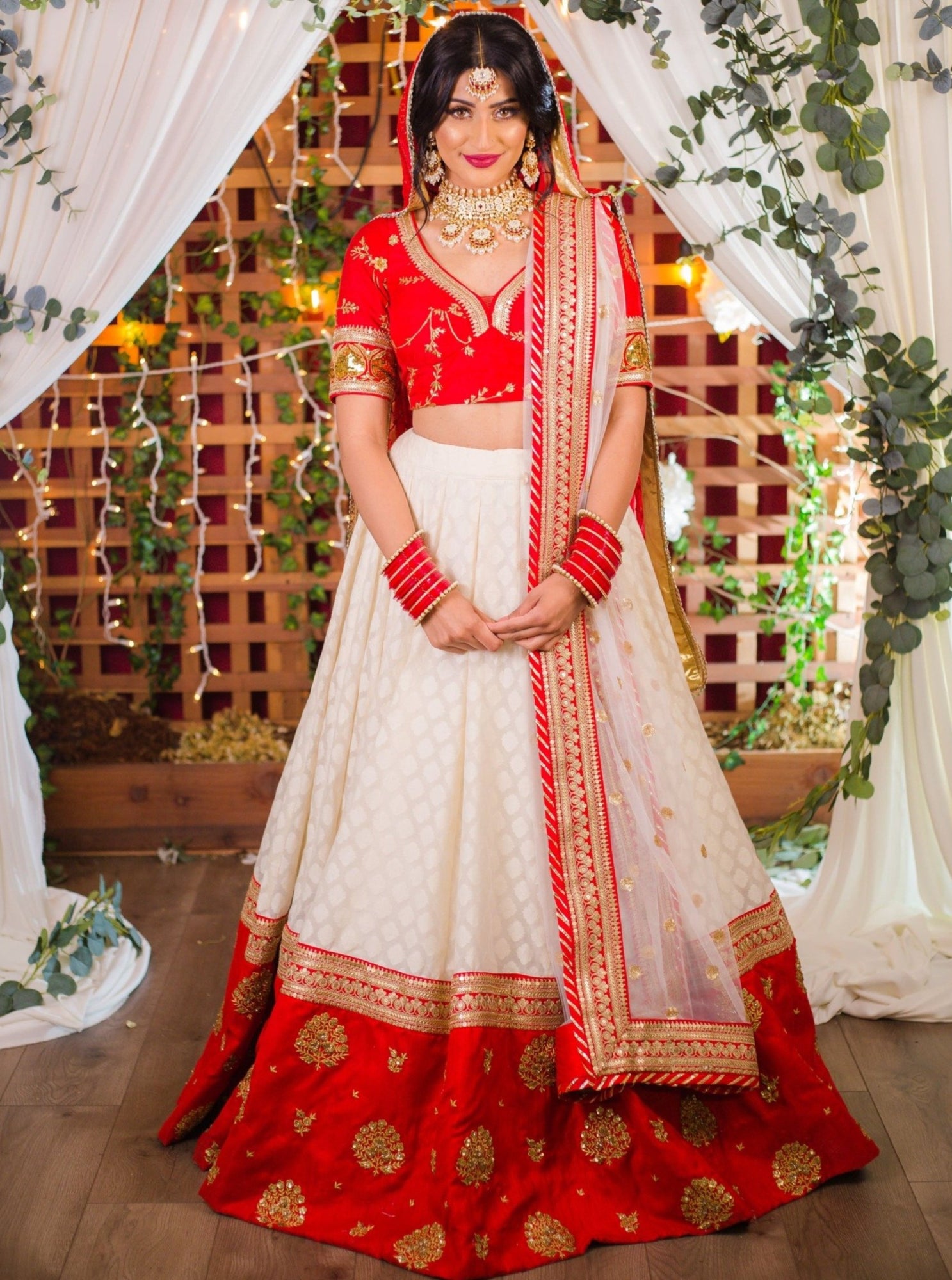 Indian Bridal Wear - Modern Red ☀ White ...